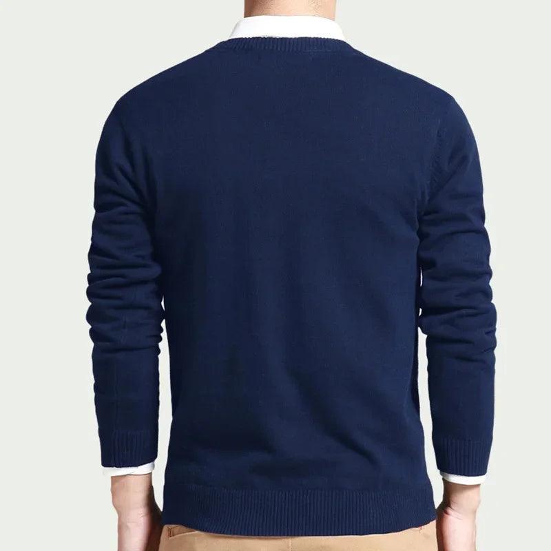 Pullovers Outwear Man V Neck Male - LuxNovaHub 