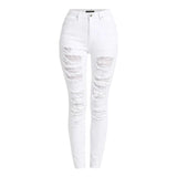 Women's High Waist Piercing Jeans Military - LuxNovaHub 