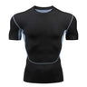 Men Short Sleeve Rash Guard Compression Shirts Quick Dry - LuxNovaHub 