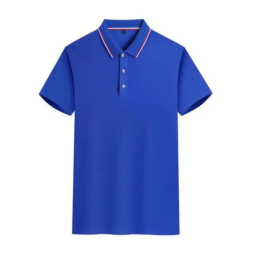 Customized LOGO Polo T-Shirt Men Summer - LuxNovaHub 