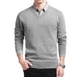 Pullovers Outwear Man V Neck Male - LuxNovaHub 