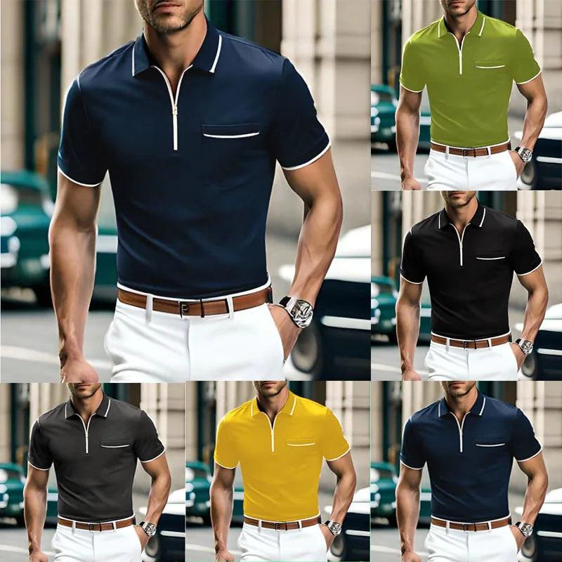 Summer Traveling Men's Casual Short Sleeve - LuxNovaHub 