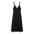 Women's V-neck Backless Sleeveless Dress - LuxNovaHub 