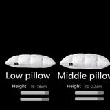 High-end down comfortable pillow5-star hotel pillow down - LuxNovaHub 