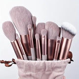 Makeup Brushes Set 13Pcs Professional Soft Foundation - LuxNovaHub 