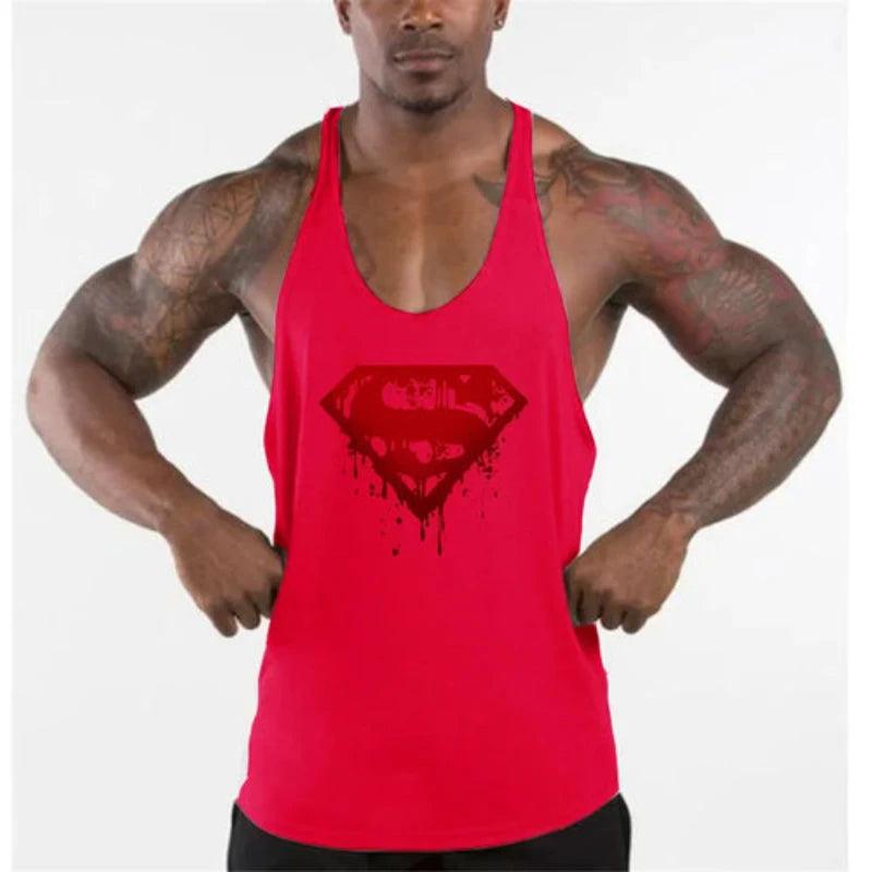 Vest Muscle Sleeveless Singlets Mens Bodybuilding Fitness - LuxNovaHub 