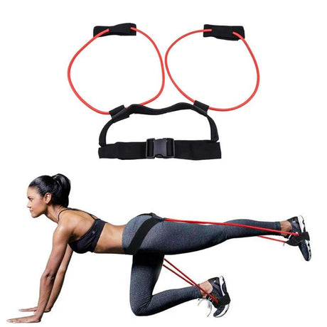 Elastic Resistance Band Pull Rope – Home Fitness Trainer for Strength & Workout - LuxNovaHub 