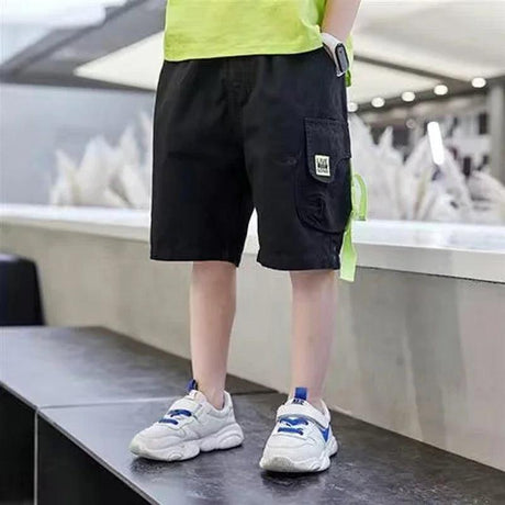 Boys Shorts Summer Loose Pants Teenage Trouser Pocket - LuxNovaHub 