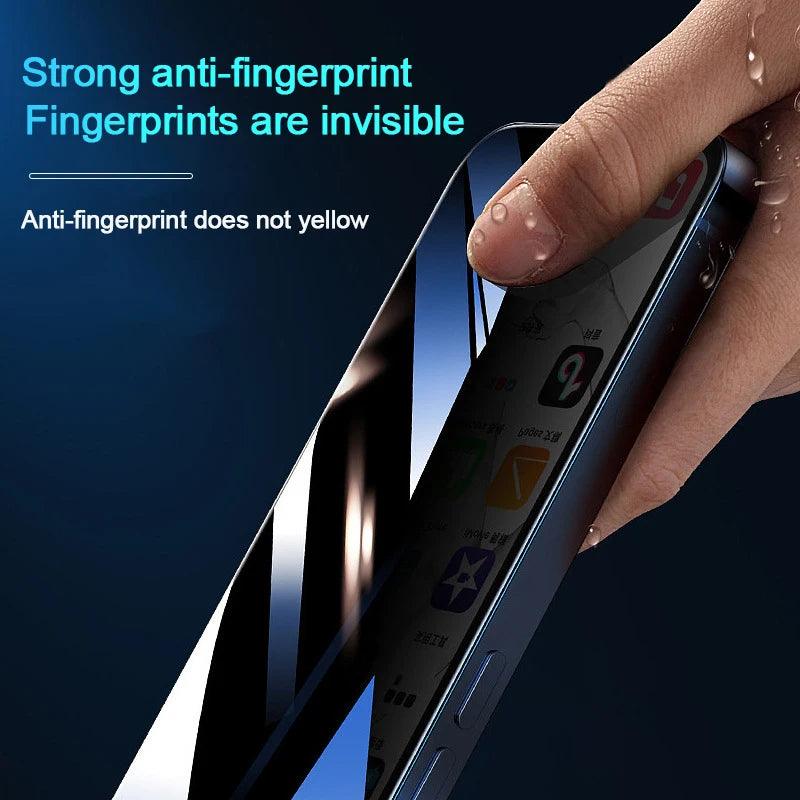 Anti-spy Tempered Glass for iPhone - LuxNovaHub 