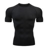 Men Short Sleeve Rash Guard Compression Shirts Quick Dry - LuxNovaHub 