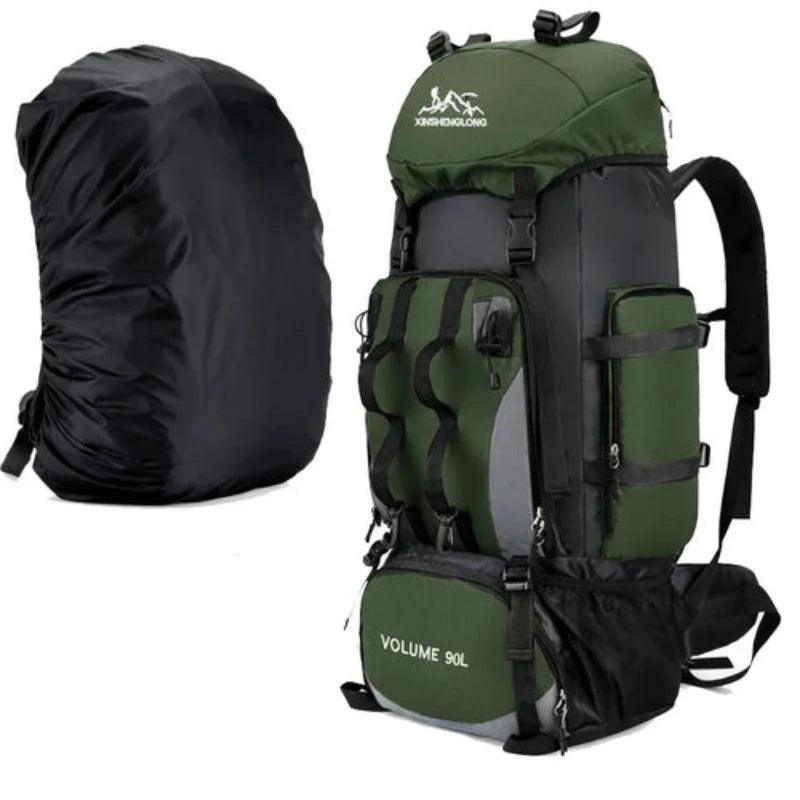 90L Waterproof Hiking Camping Backpack - LuxNovaHub 