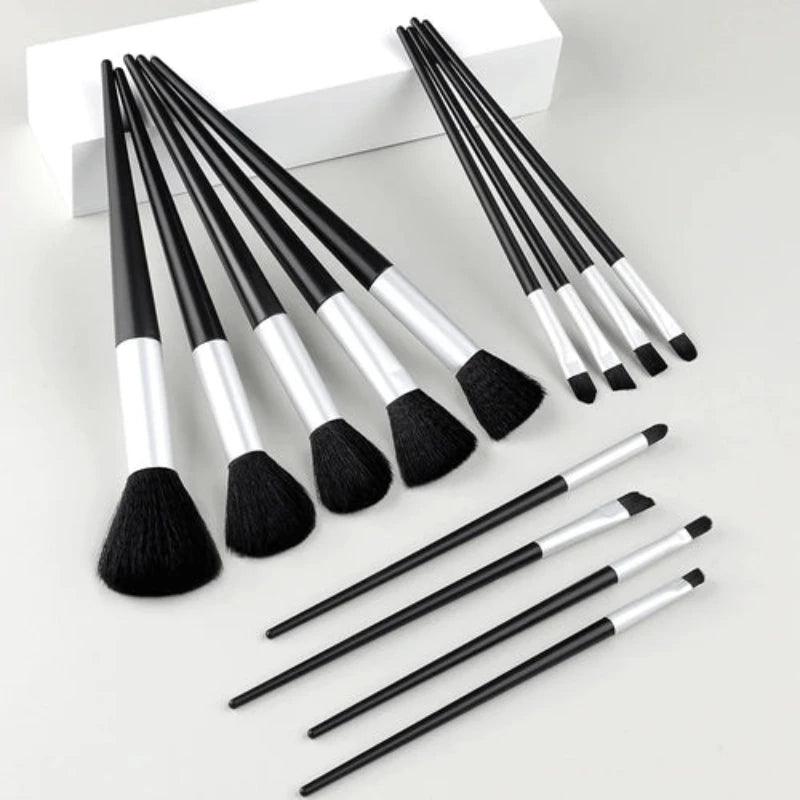 Makeup Brushes Set 13Pcs Professional Soft Foundation - LuxNovaHub 