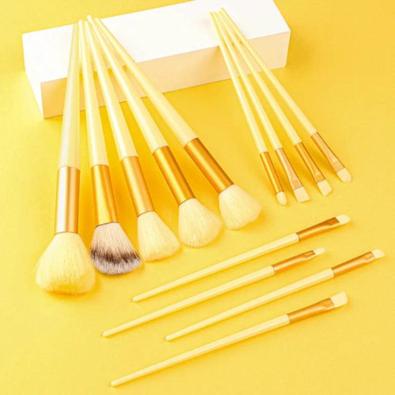 Makeup Brushes Set 13Pcs Professional Soft Foundation - LuxNovaHub 