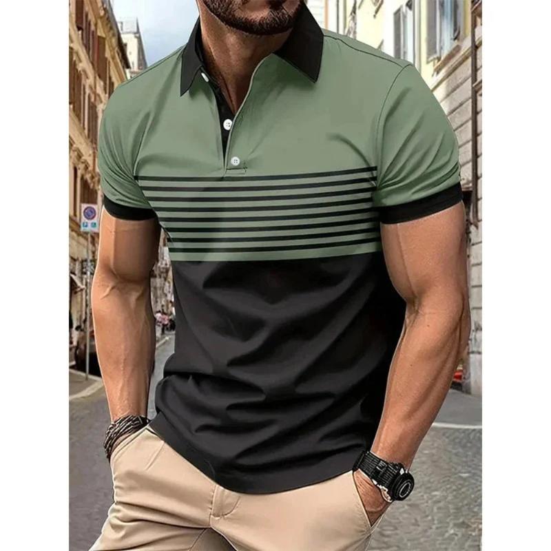 Stripe Sleeve Polo - LuxNovaHub 