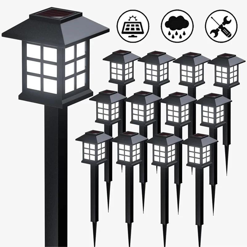 LED Solar Pathway Lawn Lights - LuxNovaHub 