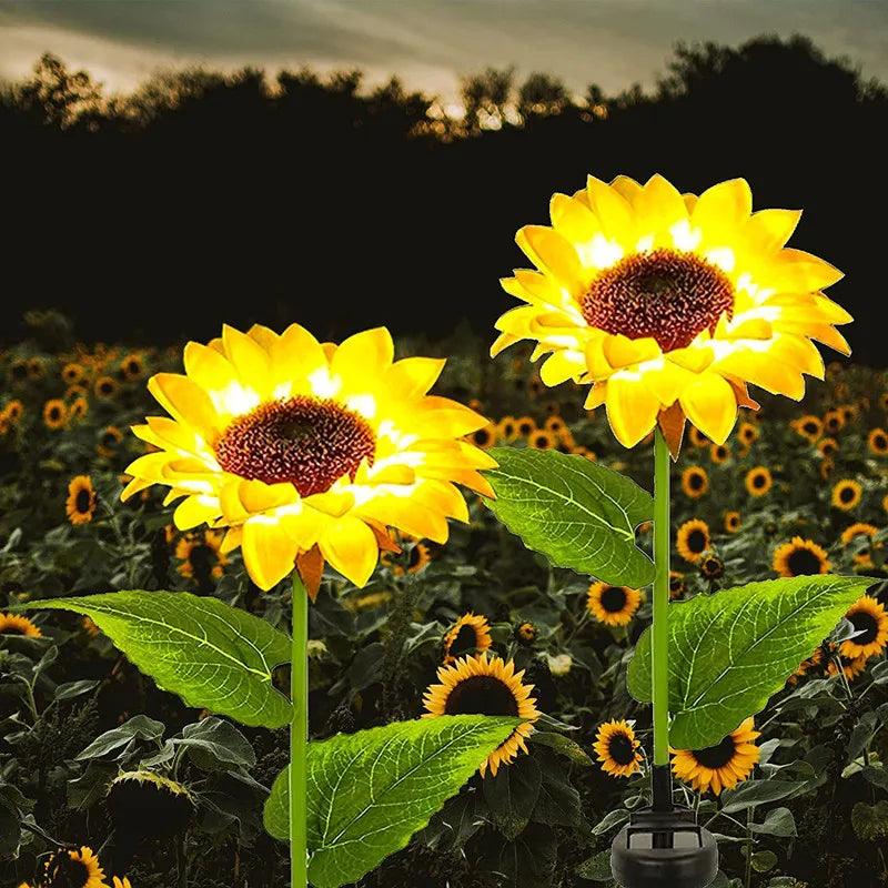 1PACK Solar Sunflower Lights - LuxNovaHub 