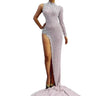 Rhinestones Graceful Long Tail Cocktail Dresses Gorgeous - LuxNovaHub 