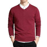 Pullovers Outwear Man V Neck Male - LuxNovaHub 