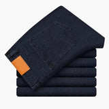 Men's Classic Autumn Winter Jeans - LuxNovaHub 