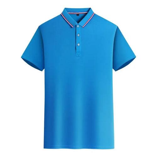 Customized LOGO Polo T-Shirt Men Summer - LuxNovaHub 