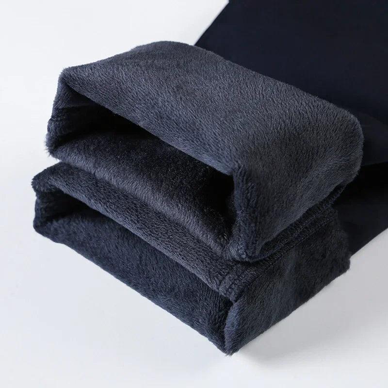 Men's Winter Fleece Fluff Thicken Warm Pants - LuxNovaHub 