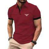 Men Summer Men's Shorts Sleeve Polo Men Tee Shirt - LuxNovaHub 