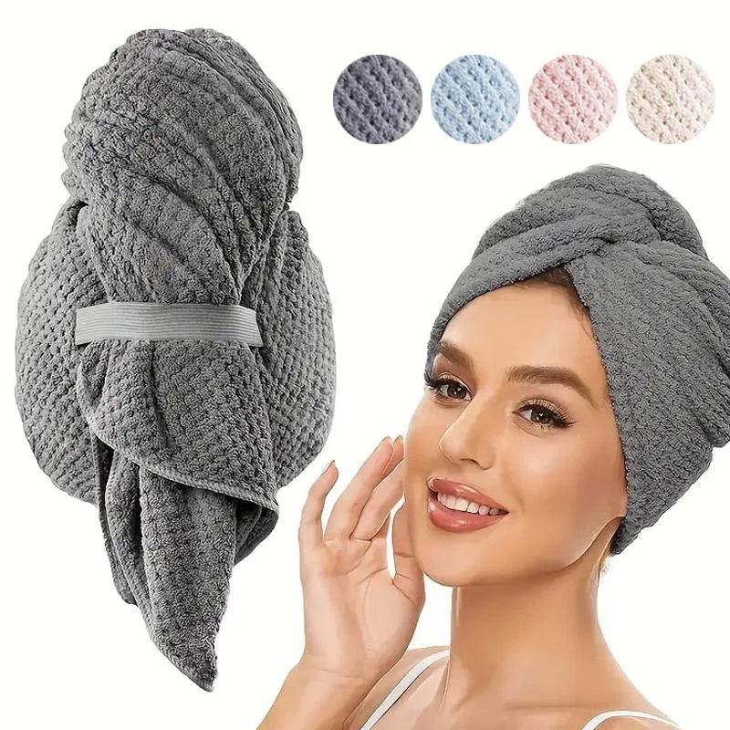 Extra-Large Microfiber Hair Towel - Quick Dry & Anti-Frizz Wrap for All Hair Types