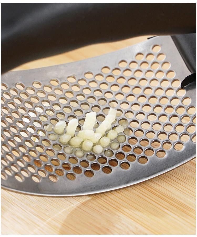 Stainless Steel Garlic Press - LuxNovaHub 