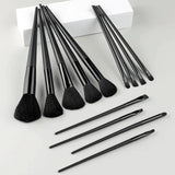 Makeup Brushes Set 13Pcs Professional Soft Foundation - LuxNovaHub 