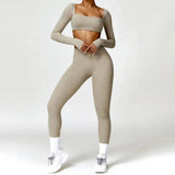 Yoga Suit Sports Set Women Quick-Drying Gym - LuxNovaHub 