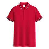 Customized LOGO Polo T-Shirt Men Summer Men's - LuxNovaHub 