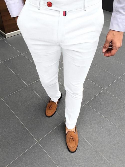 Men's Fashion Casual Pants Daily Business Formal Pants High - LuxNovaHub 