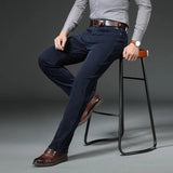 Men's Classic Autumn Winter Jeans - LuxNovaHub 