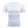 Men Short Sleeve Rash Guard Compression Shirts Quick Dry - LuxNovaHub 