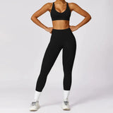 Yoga Set 2 Pieces Women Tracksuits Workout - LuxNovaHub 