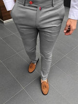 Men's Fashion Casual Pants Daily Business Formal Pants High - LuxNovaHub 