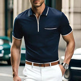 Summer Traveling Men's Casual Short Sleeve - LuxNovaHub 