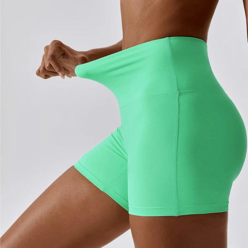 Summer New Candy Color High Waist Shorts - LuxNovaHub 