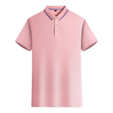 Customized LOGO Polo T-Shirt Men Summer - LuxNovaHub 