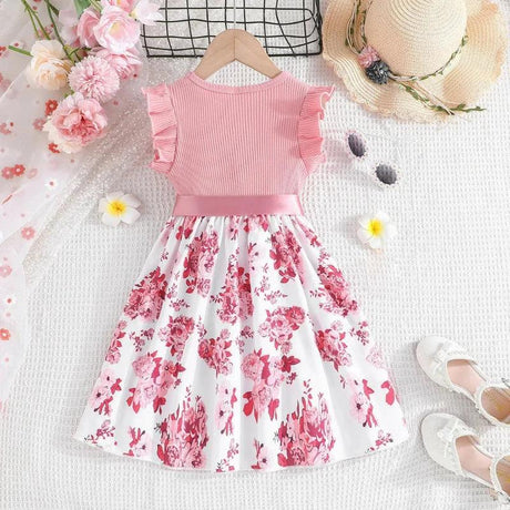 Dress For Kids 4-7 Years old Cotton Ruffled - LuxNovaHub 