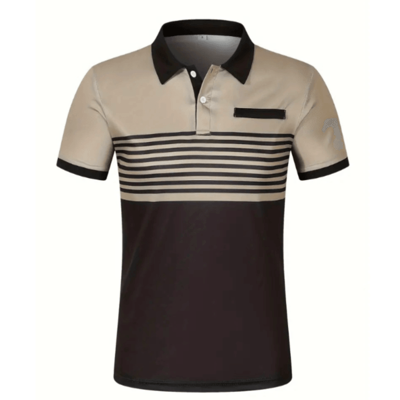 Stripe Sleeve Polo - LuxNovaHub 