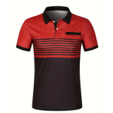 Stripe Sleeve Polo - LuxNovaHub 