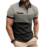 Stripe Sleeve Polo - LuxNovaHub 