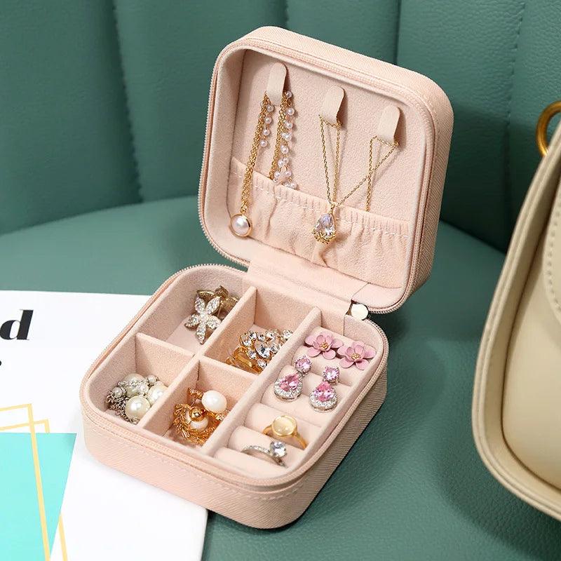 Portable Mini Jewelry Storage Box - LuxNovaHub 