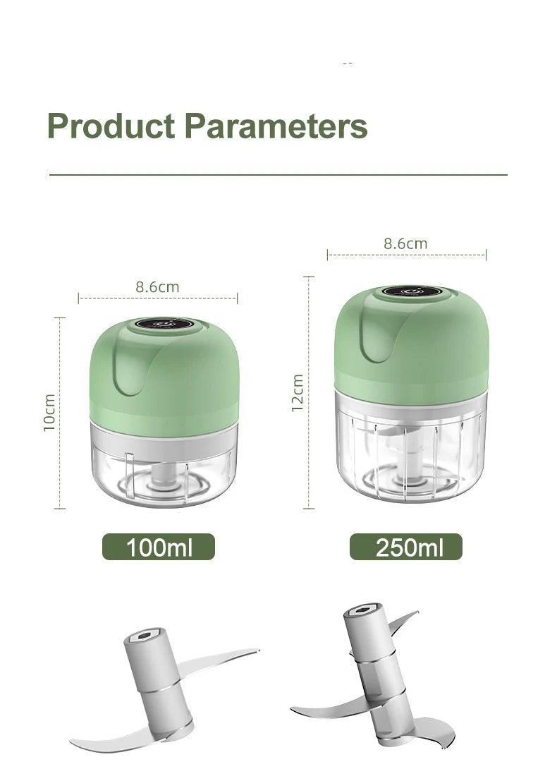 Mini Electric Garlic Chopper - LuxNovaHub 