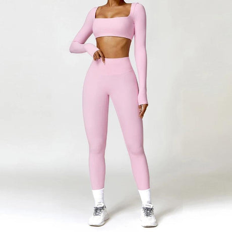 Yoga Suit Sports Set Women Quick-Drying Gym - LuxNovaHub 