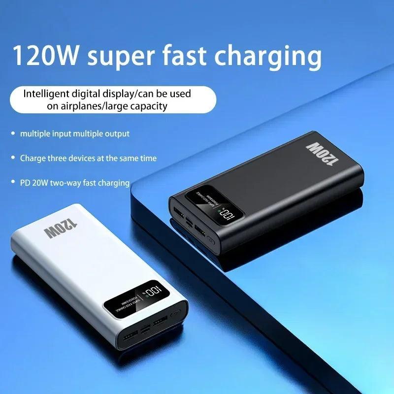 200000mAH 120W Power Bank Super Fast - LuxNovaHub 