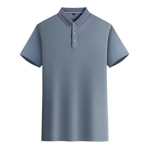 Customized LOGO Polo T-Shirt Men Summer - LuxNovaHub 