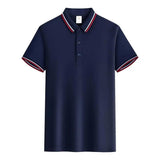 Customized LOGO Polo T-Shirt Men Summer Men's - LuxNovaHub 