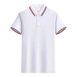 Customized LOGO Polo T-Shirt Men Summer Men's - LuxNovaHub 